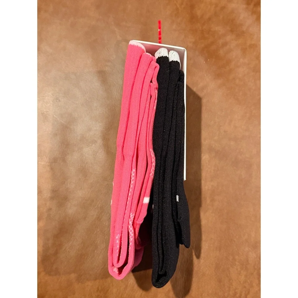 Champion Over the Calf Soccer Socks Medium Pink‎ Black Moisture Wicking